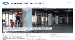 Desktop Screenshot of aliacontractors.com
