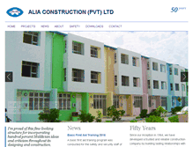 Tablet Screenshot of aliacontractors.com